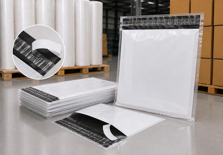 Packing List Shipping Bags manufactured by Golden Wolf Plastic Factory
